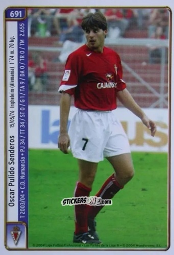 Sticker Pulido / Munteanu - Las Fichas De La Liga 2004-2005 n. 691 - Mundicromo