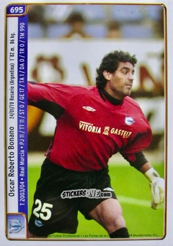 Sticker Bonano / Carreras - Las Fichas De La Liga 2004-2005 n. 695 - Mundicromo