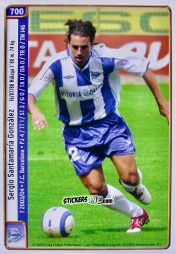 Sticker Nené / Santamaria - Las Fichas De La Liga 2004-2005 n. 700 - Mundicromo