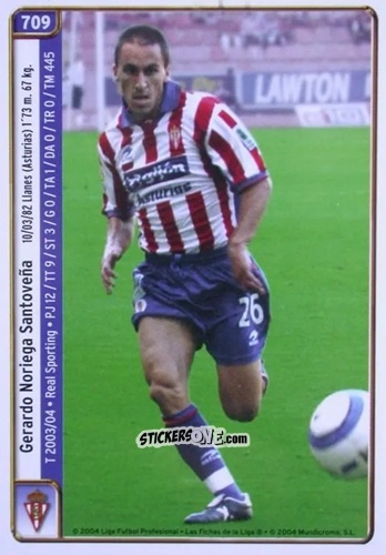 Cromo Gerardo / Pablo Lago - Las Fichas De La Liga 2004-2005 n. 709 - Mundicromo