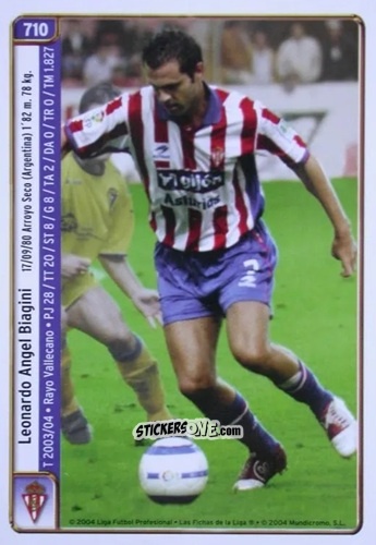 Cromo Hoogervost / Biagini - Las Fichas De La Liga 2004-2005 n. 710 - Mundicromo