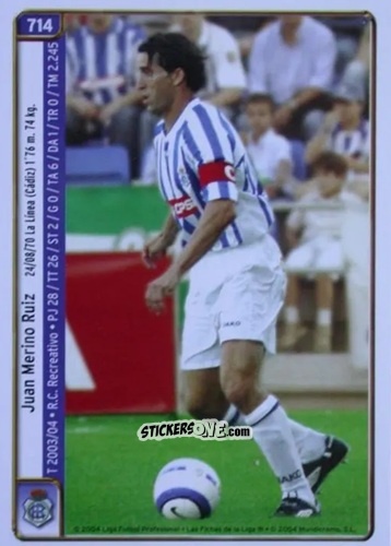 Cromo M. Silva /  Merino - Las Fichas De La Liga 2004-2005 n. 714 - Mundicromo