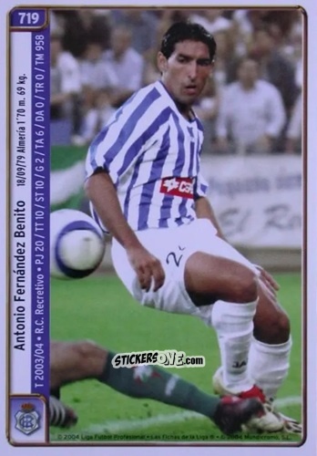 Figurina Moreno / Rosu - Las Fichas De La Liga 2004-2005 n. 719 - Mundicromo