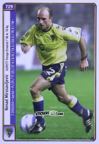 Figurina Mirosavijevic / Oli - Las Fichas De La Liga 2004-2005 n. 729 - Mundicromo