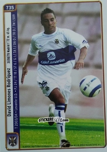 Cromo La Paglia / Limones - Las Fichas De La Liga 2004-2005 n. 735 - Mundicromo