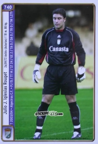 Cromo Julio Iglesias / Bajic - Las Fichas De La Liga 2004-2005 n. 740 - Mundicromo