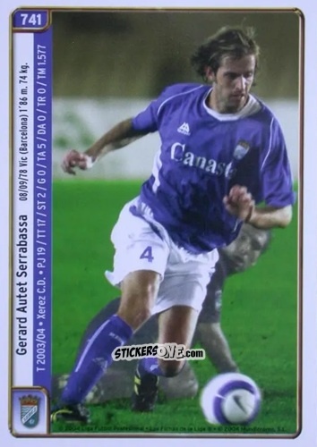 Cromo Gerard / Mendoza - Las Fichas De La Liga 2004-2005 n. 741 - Mundicromo