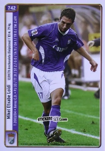Cromo Etxabe / Roteta - Las Fichas De La Liga 2004-2005 n. 742 - Mundicromo