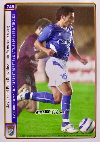 Figurina Del Pino / Camuñas - Las Fichas De La Liga 2004-2005 n. 745 - Mundicromo