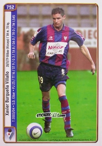 Cromo Karmona / Burgueña - Las Fichas De La Liga 2004-2005 n. 752 - Mundicromo