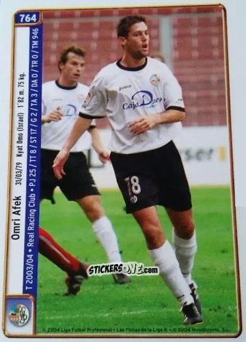 Sticker Afek / Ze tó - Las Fichas De La Liga 2004-2005 n. 764 - Mundicromo