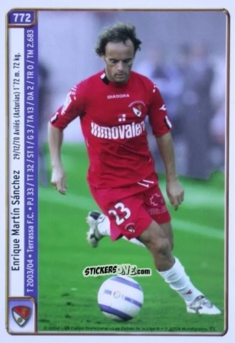 Sticker Q.Martin / J.Carlos - Las Fichas De La Liga 2004-2005 n. 772 - Mundicromo