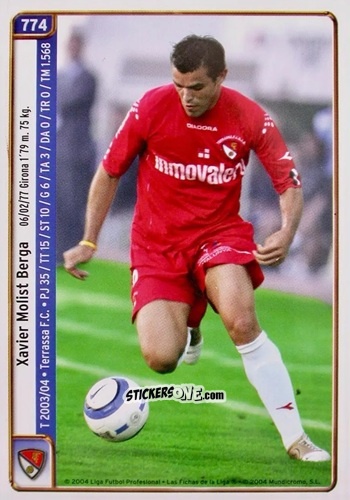 Figurina J.Muñoz / Molist - Las Fichas De La Liga 2004-2005 n. 774 - Mundicromo