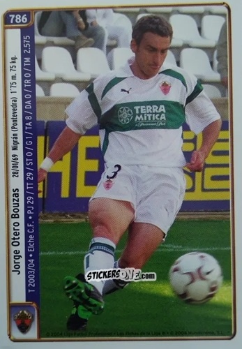 Cromo Benja / Otero - Las Fichas De La Liga 2004-2005 n. 786 - Mundicromo