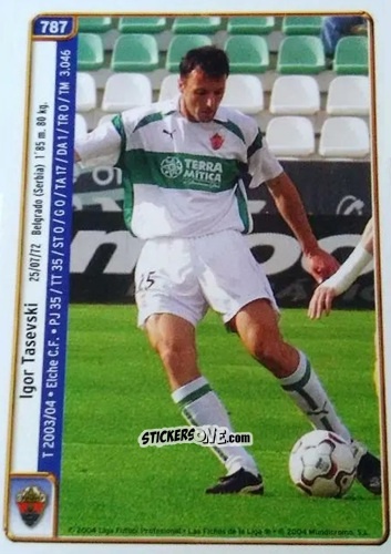 Figurina Tasevski / Martí - Las Fichas De La Liga 2004-2005 n. 787 - Mundicromo