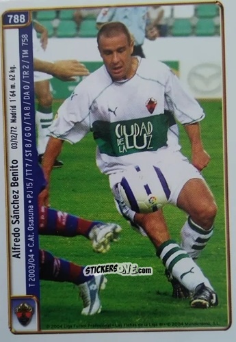 Figurina Txiki / Alfredo - Las Fichas De La Liga 2004-2005 n. 788 - Mundicromo