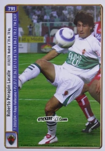 Figurina Peragón / Ruben - Las Fichas De La Liga 2004-2005 n. 791 - Mundicromo