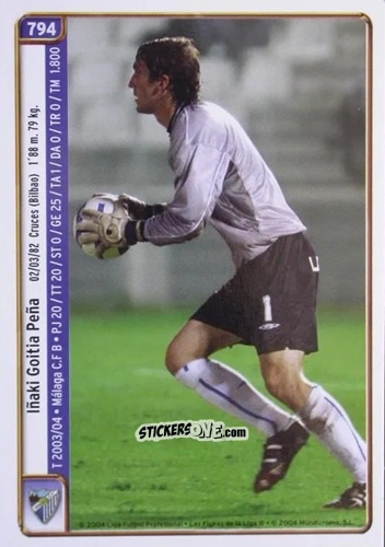 Cromo Goitía / Calderón - Las Fichas De La Liga 2004-2005 n. 794 - Mundicromo