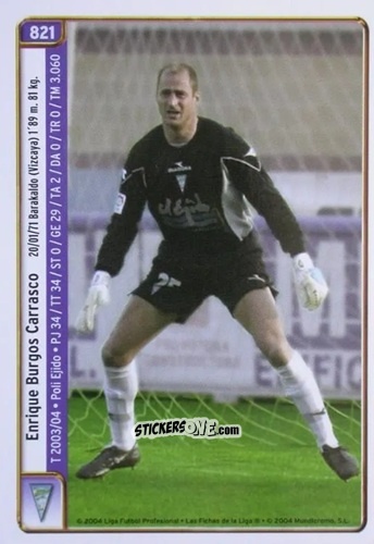 Cromo Kike / Velasco - Las Fichas De La Liga 2004-2005 n. 821 - Mundicromo