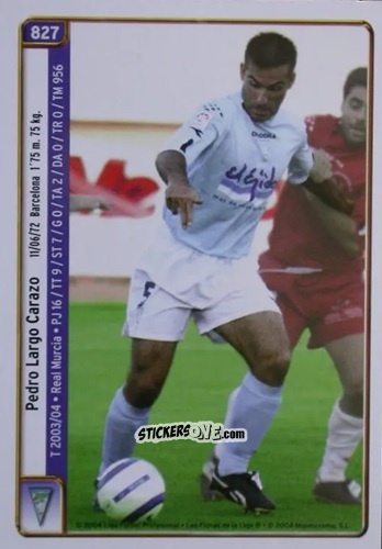 Cromo P.Largo / P.Vega - Las Fichas De La Liga 2004-2005 n. 827 - Mundicromo