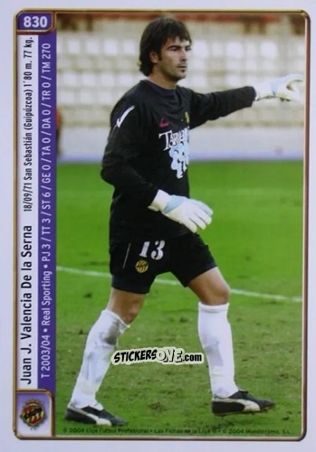 Cromo Valencia / D.Garcia - Las Fichas De La Liga 2004-2005 n. 830 - Mundicromo