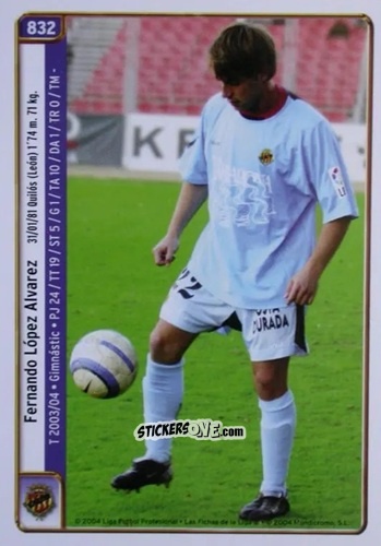 Figurina Fernando / Alfonso - Las Fichas De La Liga 2004-2005 n. 832 - Mundicromo