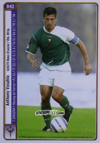 Cromo Vosahlo / Sito - Las Fichas De La Liga 2004-2005 n. 842 - Mundicromo