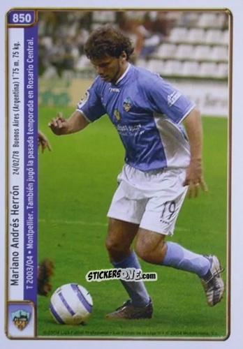 Figurina Borrell / Herrón - Las Fichas De La Liga 2004-2005 n. 850 - Mundicromo