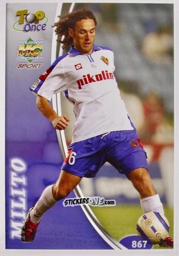 Figurina Milito - Las Fichas De La Liga 2004-2005 n. 867 - Mundicromo