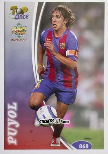 Sticker Puyol - Las Fichas De La Liga 2004-2005 n. 868 - Mundicromo