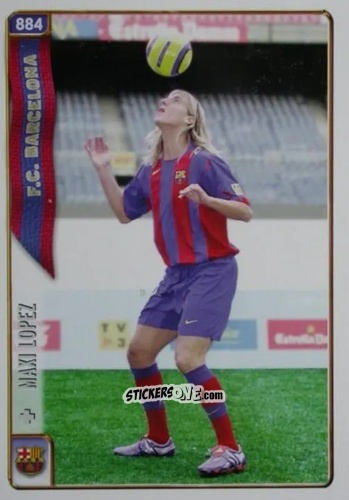 Cromo Máxi López - Las Fichas De La Liga 2004-2005 n. 884 - Mundicromo