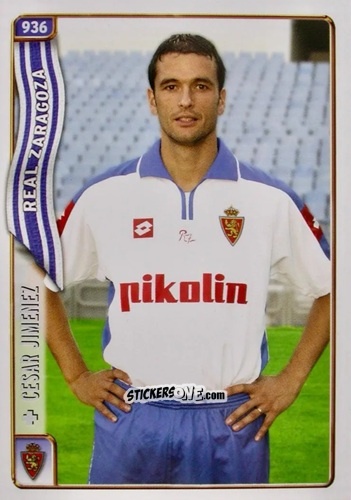 Sticker Cesar Jimenez - Las Fichas De La Liga 2004-2005 n. 936 - Mundicromo