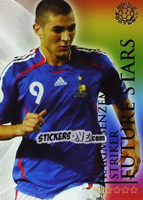 Figurina Benzema Karim - World Football Online 2009-2010. Series 1 n. 355 - Futera