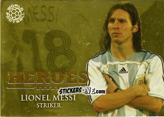 Cromo Messi Lionel - World Football Online 2010-2011. Series 2 n. HERSP30 - Futera