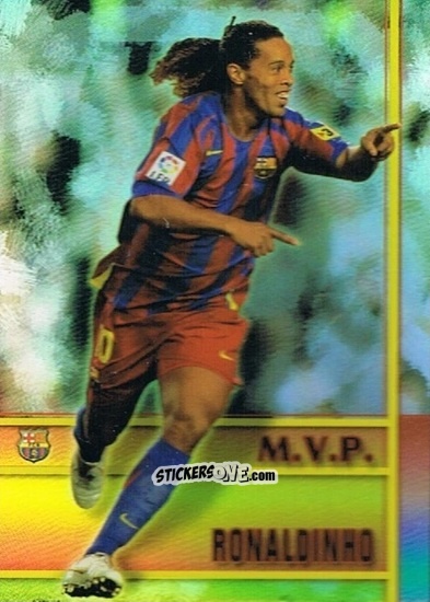 Cromo Ronaldinho - Las Fichas De La Liga 2005-2006 n. 541 - Mundicromo