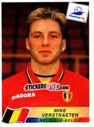 Sticker Mike Verstraeten - Fifa World Cup France 1998 n. 322 - Panini