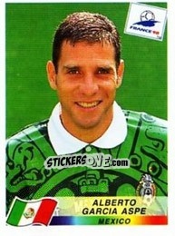 Figurina Alberto Garcia Aspe - Fifa World Cup France 1998 n. 362 - Panini