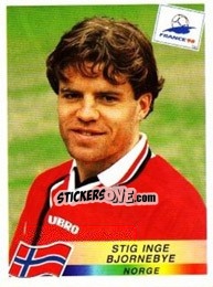 Figurina Stig Inge Bjornebye - Fifa World Cup France 1998 n. 73 - Panini