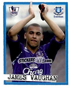 Cromo James Vaughan - English Premier League 2007-2008. Kick off n. 88 - Merlin