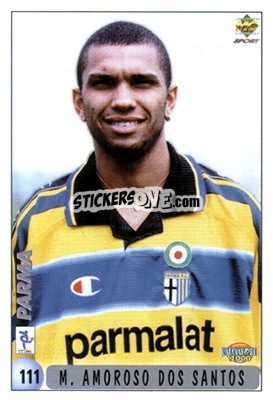 Cromo M. Amoroso Dos Santos / J E. Montano - Calciatori 1999-2000 n. 111 - Mundicromo