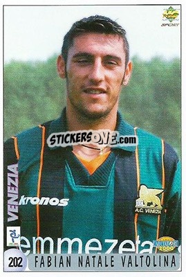 Sticker F. Casazza / F. Natale Valtolina - Calciatori 1999-2000 n. 202 - Mundicromo