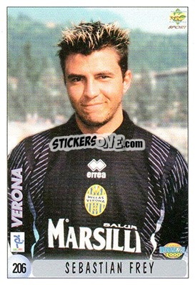 Figurina Sébastien Frey / M. Giandebiaggi - Calciatori 1999-2000 n. 206 - Mundicromo