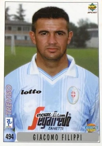 Sticker G. Filippi / A. Orlando - Calciatori 1999-2000 n. 494 - Mundicromo