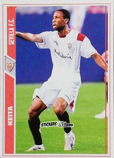 Cromo Seydou Keita - Las Fichas De La Liga 2007-2008 n. 64 - Mundicromo