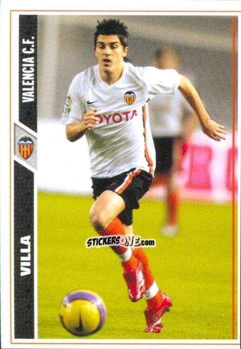 Sticker Villa - Las Fichas De La Liga 2007-2008 n. 104 - Mundicromo