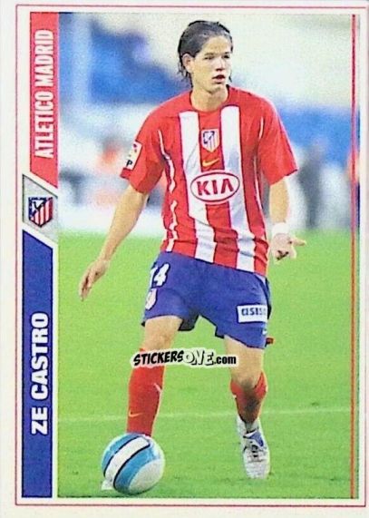 Figurina Ze Castro - Las Fichas De La Liga 2007-2008 n. 174 - Mundicromo