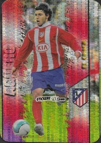 Figurina Agüero - Las Fichas De La Liga 2007-2008 n. 188sv - Mundicromo