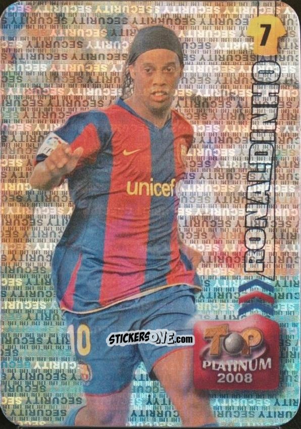 Figurina Ronaldinho - Las Fichas De La Liga 2007-2008 n. 722sh - Mundicromo