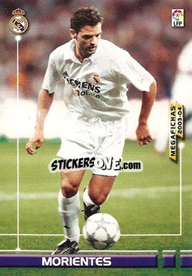 Figurina Morientes - Liga 2003-2004. Megafichas n. 161 - Panini