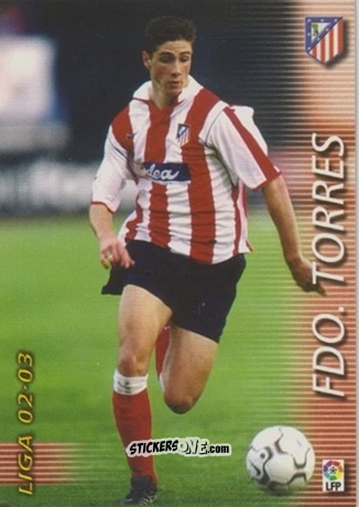Cromo F. Torres - Liga 2002-2003. Megafichas n. 52 - Panini